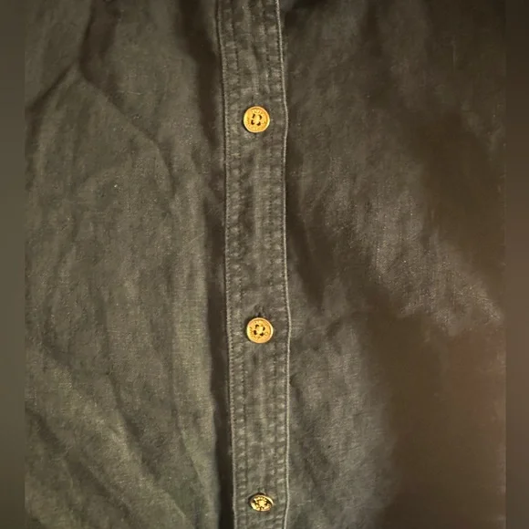 Black Button-Up Shirt - Picture 4 of 4